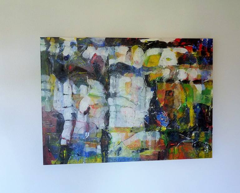 Original Abstract Expressionism Abstract Painting by Barbara Piatti