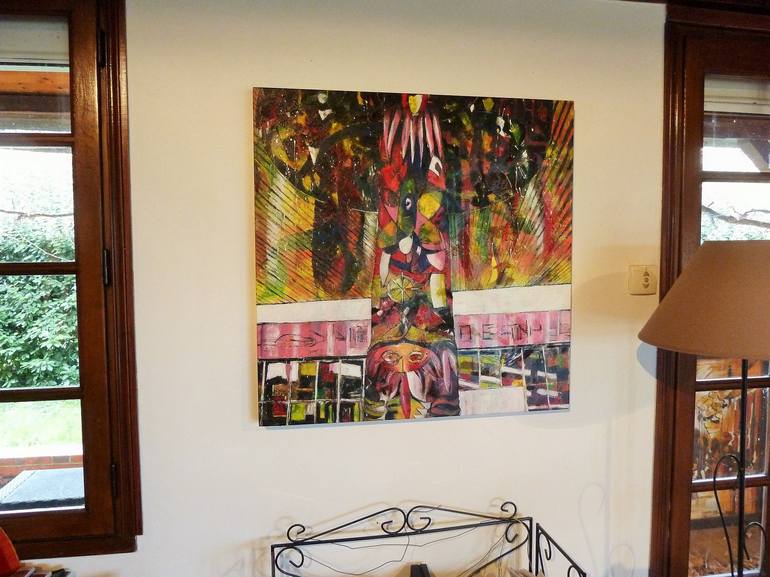 Original Expressionism Architecture Painting by Barbara Piatti