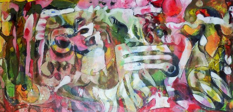Original Pop CultureCelebrity Painting by Barbara Piatti  Expressionism Art on Canvas  Quetzalcoatl