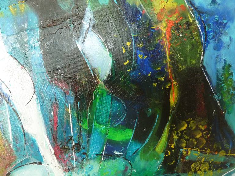 Original Abstract Expressionism Landscape Painting by Barbara Piatti