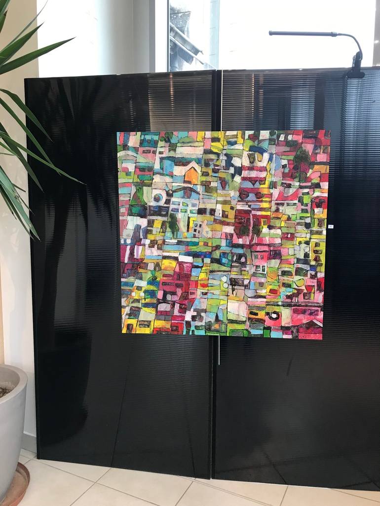 Original Expressionism Cities Painting by Barbara Piatti