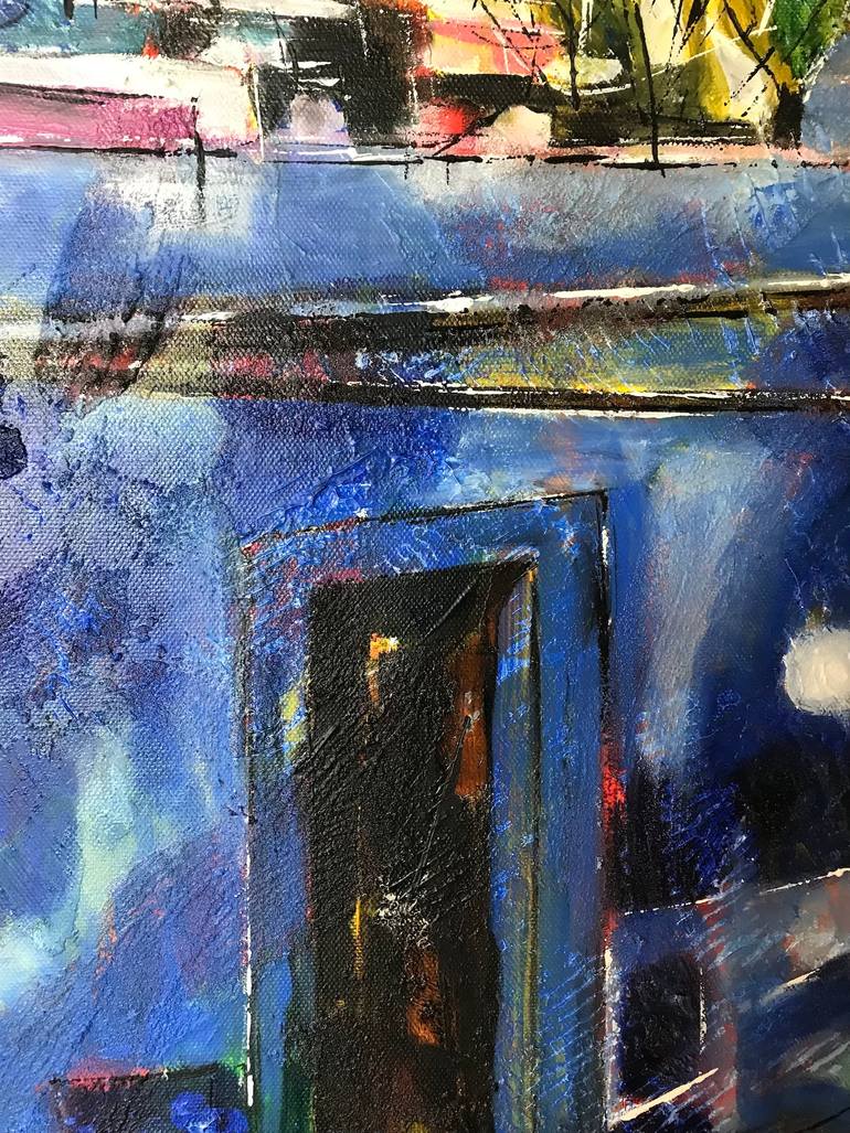 Original Expressionism Cities Painting by Barbara Piatti