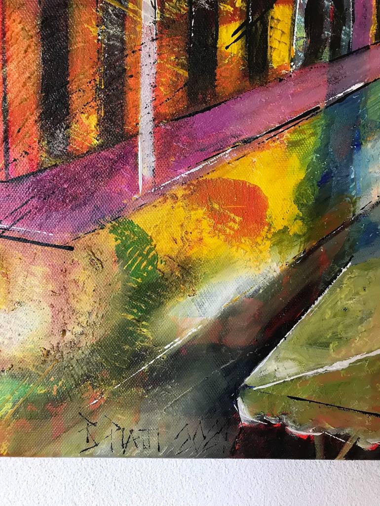 Original Expressionism Cities Painting by Barbara Piatti