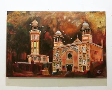 Original Abstract Expressionism Architecture Paintings by Mahnoor Fatima
