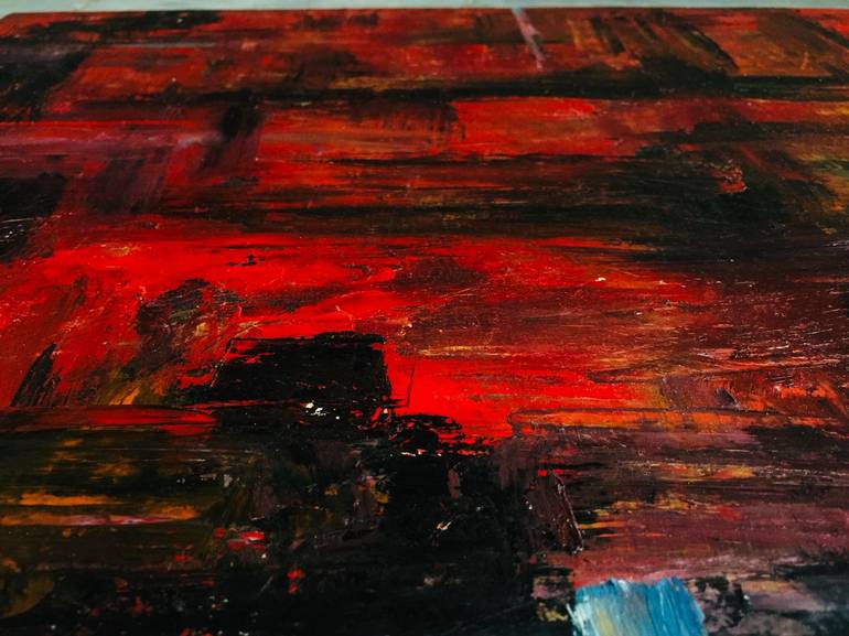 Original Abstract Expressionism Abstract Painting by Mahnoor Fatima