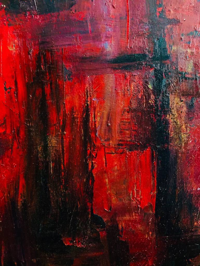 Original Abstract Expressionism Abstract Painting by Mahnoor Fatima