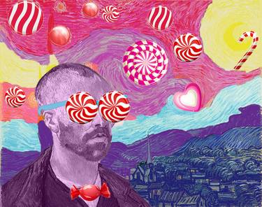 Digital Art Avatar Van Gogh Candy sky Poster thumb