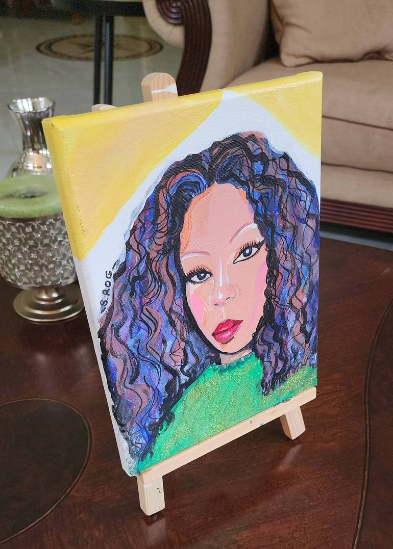 Original Pop Art Portrait Painting by Susi Rog