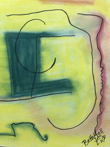 Original Abstract Drawing by Beth Hall