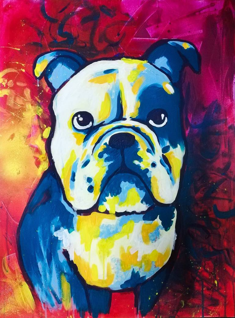 Doglife Painting by Sabrina Gassner | Saatchi Art