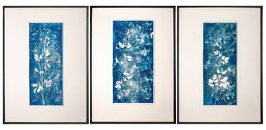 Triptych in blue thumb