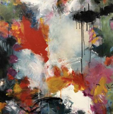 Original Abstract Expressionism Abstract Paintings by Corina Hanson