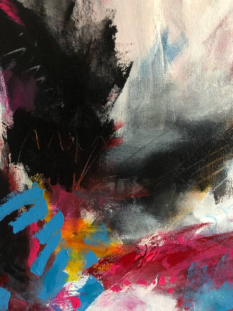 Original Abstract Expressionism Abstract Painting by Corina Hanson