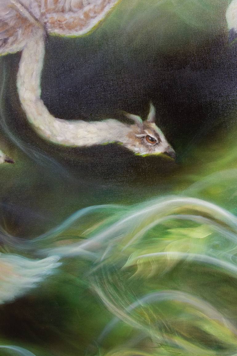 Original Abstract Fantasy Painting by Evelina Klanikova