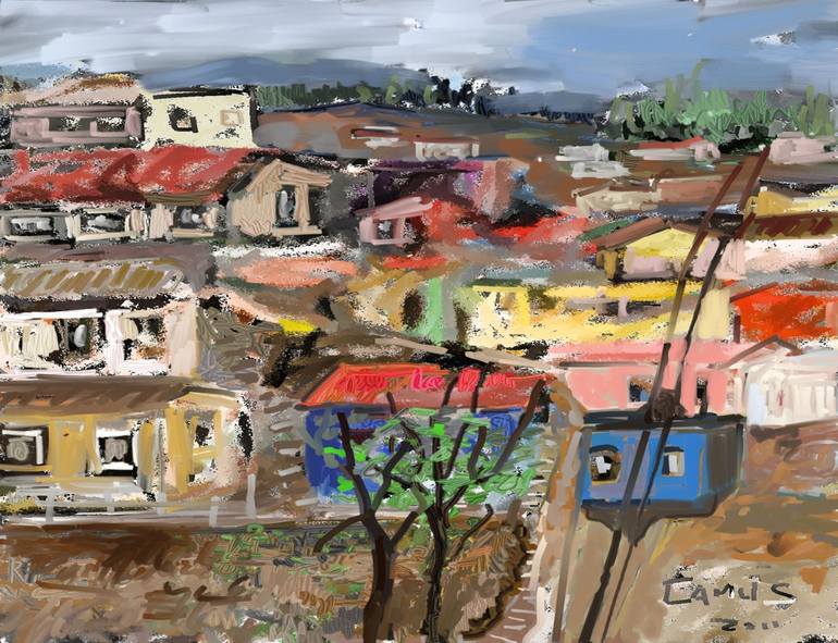 Original Impressionism Places Painting by Carlos Camus