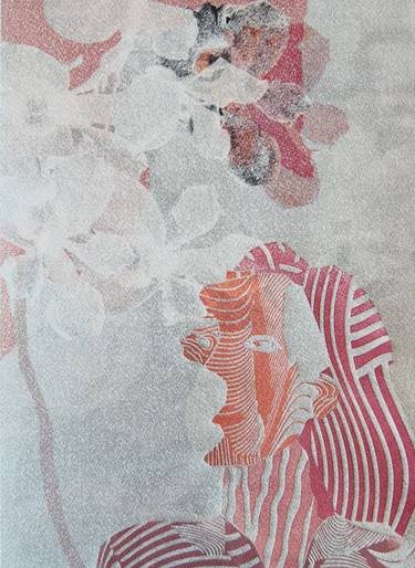 Original Modern Floral Printmaking by Ivonne Portillo