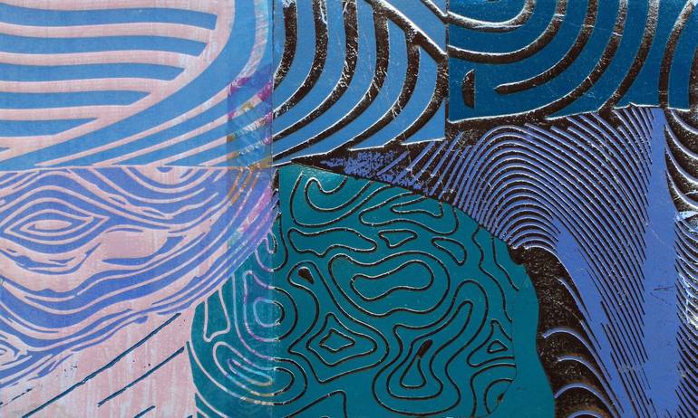 Original Abstract Patterns Printmaking by Ivonne Portillo