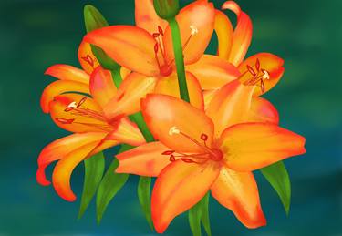 Fire lilies - Limited Edition of 1 thumb