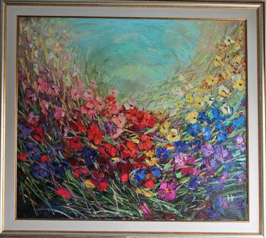 Original Impressionism Abstract Painting by Karine Simonyan