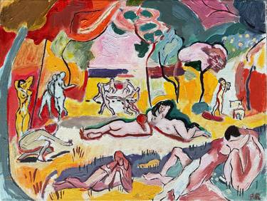 Women in Luck by Matisse`s motive oil thumb