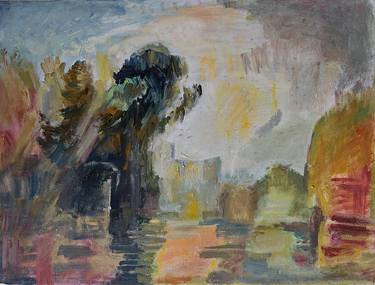 Original Abstract Expressionism Landscape Paintings by Dr Rechsteiner