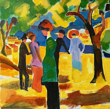 Original Expressionism People Paintings by Dr Rechsteiner