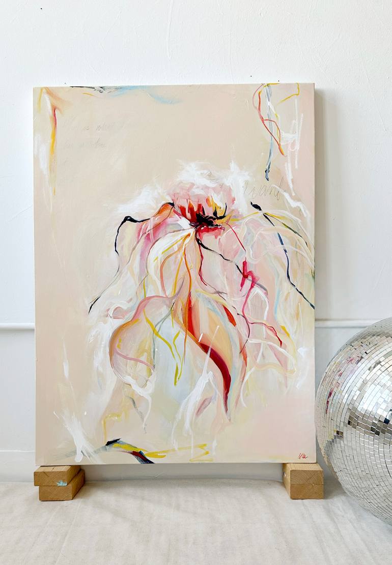 Original Abstract Botanic Painting by Monica Lee Rich