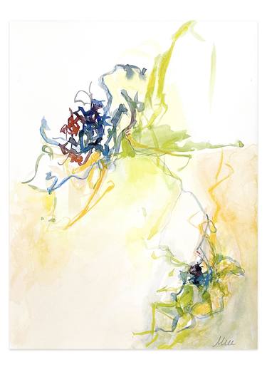 Original Abstract Botanic Paintings by Monica Lee Rich
