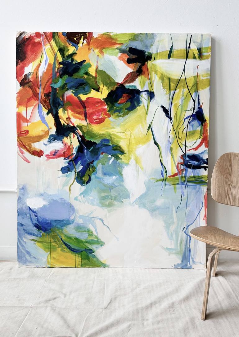 Original Abstract Expressionism Abstract Painting by Monica Lee Rich