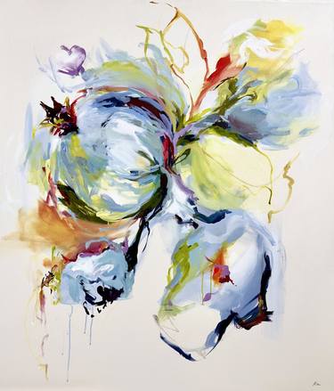 Original Abstract Expressionism Botanic Paintings by Monica Lee Rich