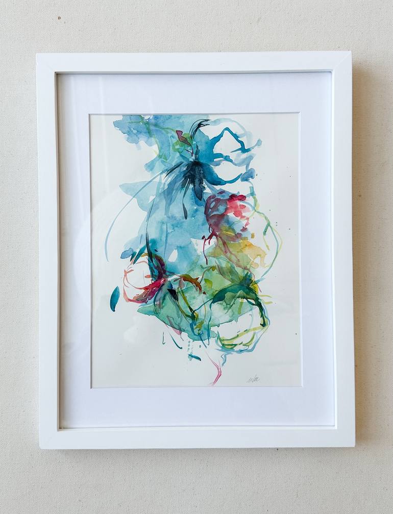 Original Abstract Botanic Painting by Monica Lee Rich