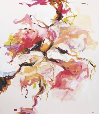 Original Abstract Expressionism Botanic Paintings by Monica Lee Rich