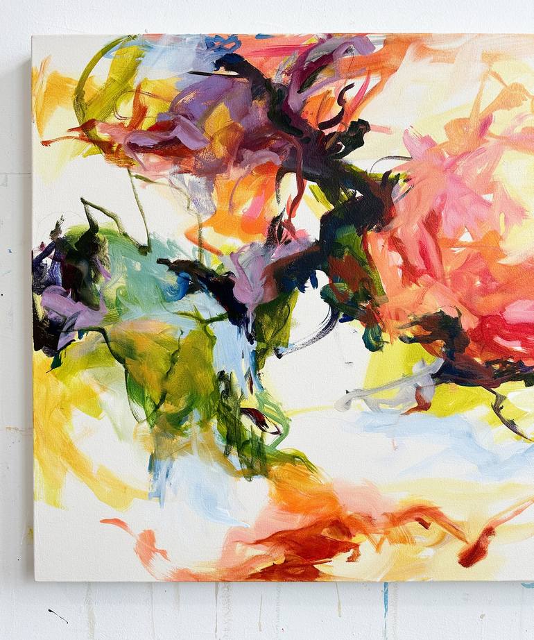 Original Abstract Expressionism Botanic Painting by Monica Lee Rich