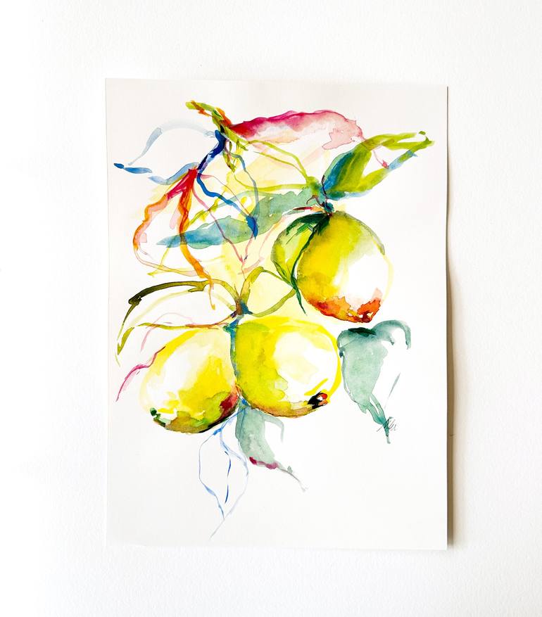 Original Watercolor Botanic Painting by Monica Lee Rich