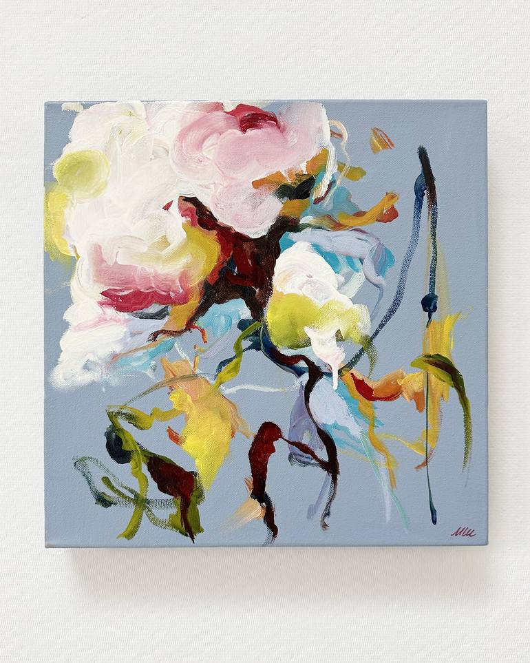 Original Abstract Expressionism Botanic Painting by Monica Lee Rich