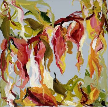 Original Abstract Expressionism Botanic Paintings by Monica Lee Rich