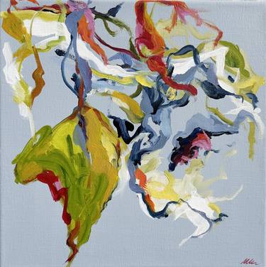 Original Abstract Expressionism Botanic Paintings by Monica Lee Rich
