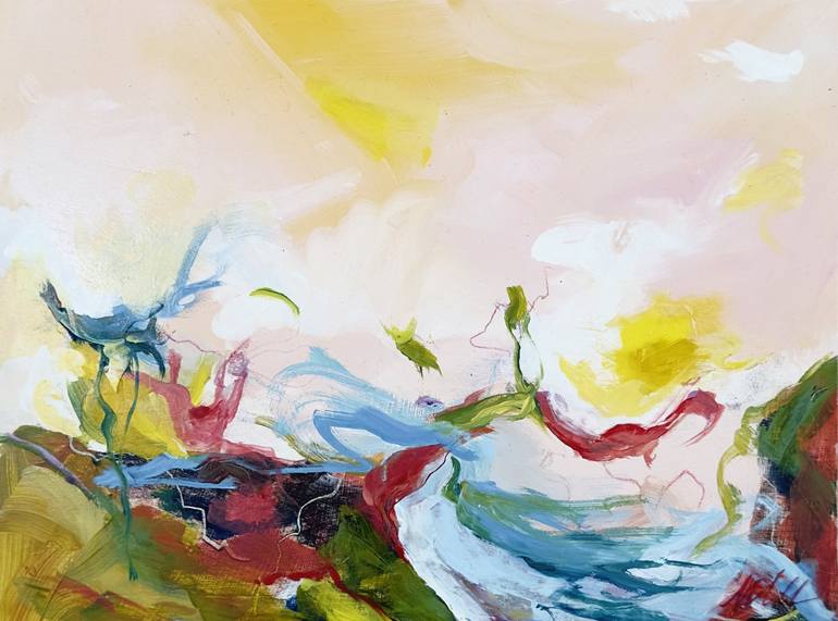 Original Abstract Expressionism Landscape Paintings by Monica Lee Rich