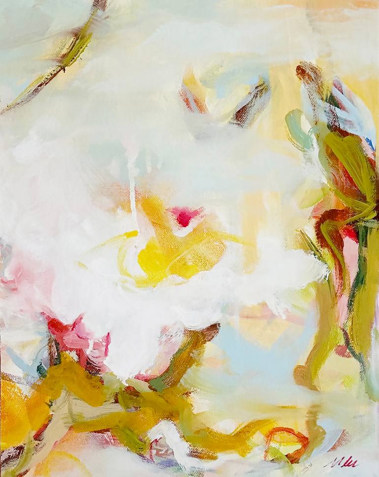 Original Abstract Expressionism Landscape Painting by Monica Lee Rich