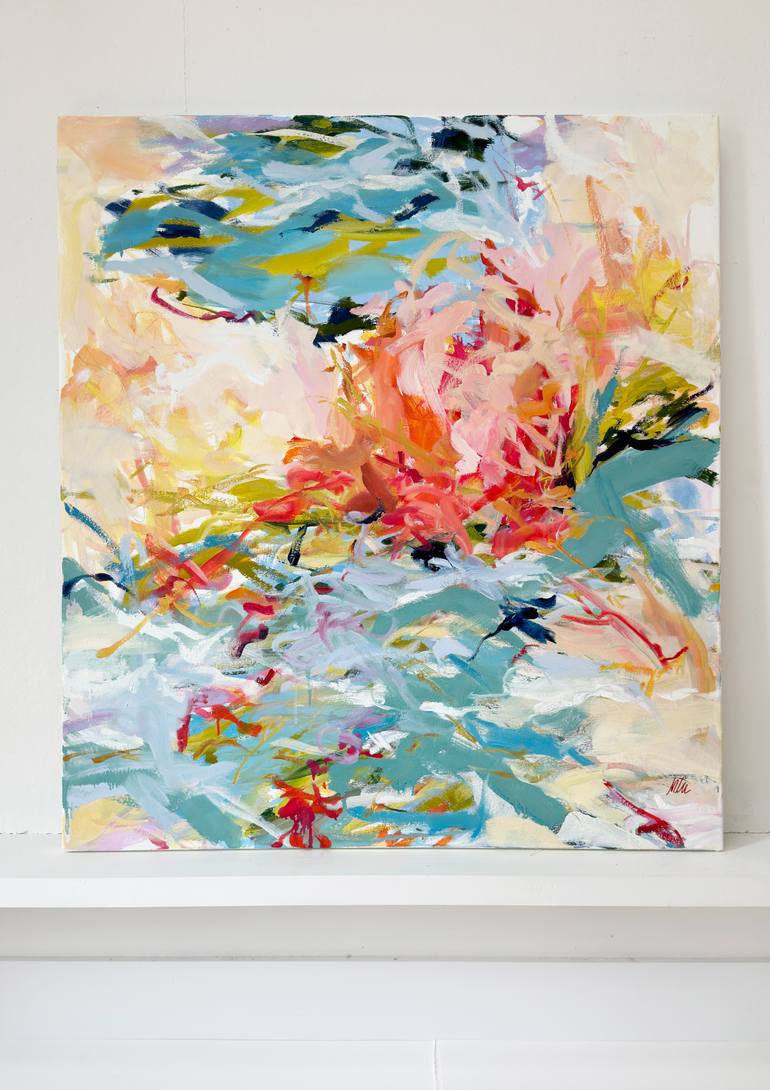 Original Abstract Expressionism Landscape Painting by Monica Lee Rich
