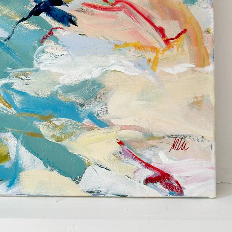 Original Abstract Expressionism Landscape Painting by Monica Lee Rich