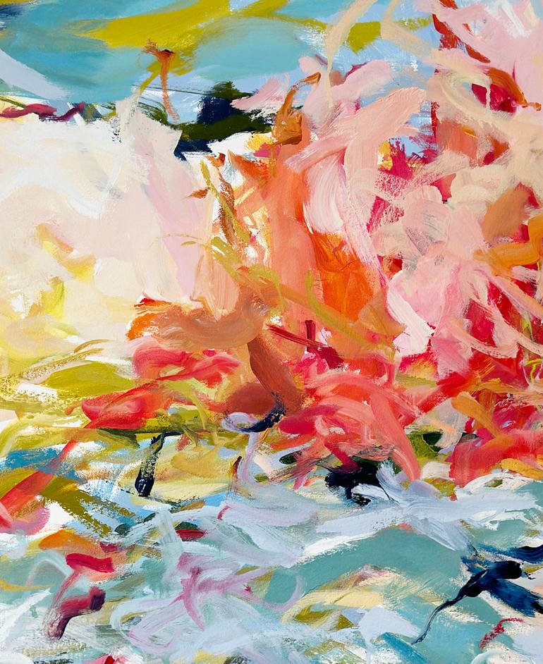 Original Abstract Expressionism Landscape Painting by Monica Lee Rich