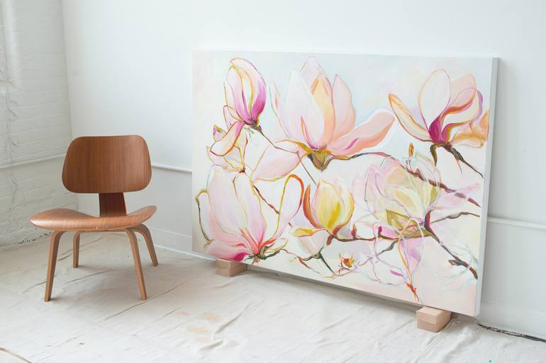 Original Impressionism Floral Painting by Monica Lee Rich