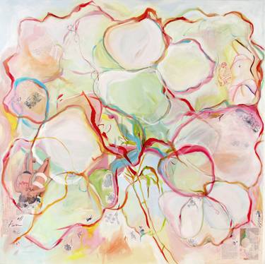 Original Abstract Expressionism Botanic Paintings by Monica Lee Rich