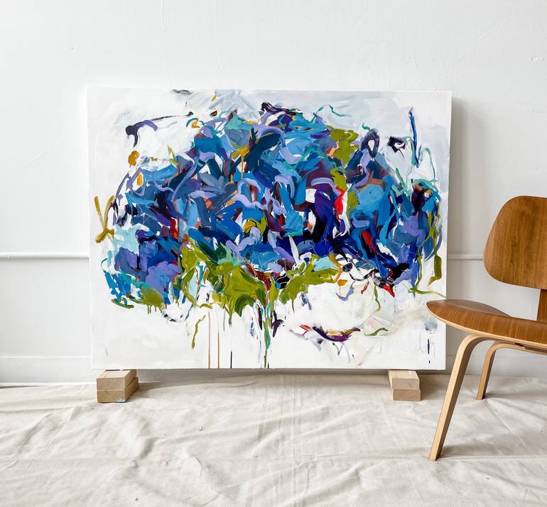Original Abstract Expressionism Abstract Painting by Monica Lee Rich