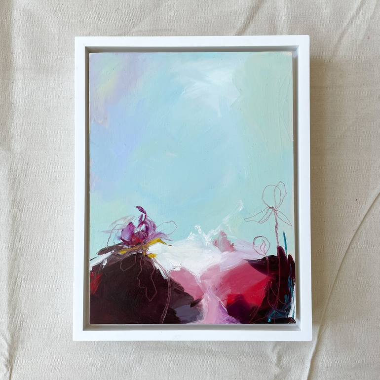 Original Abstract Expressionism Botanic Painting by Monica Lee Rich