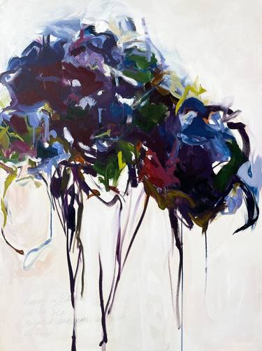 Original Abstract Expressionism Botanic Paintings by Monica Lee Rich