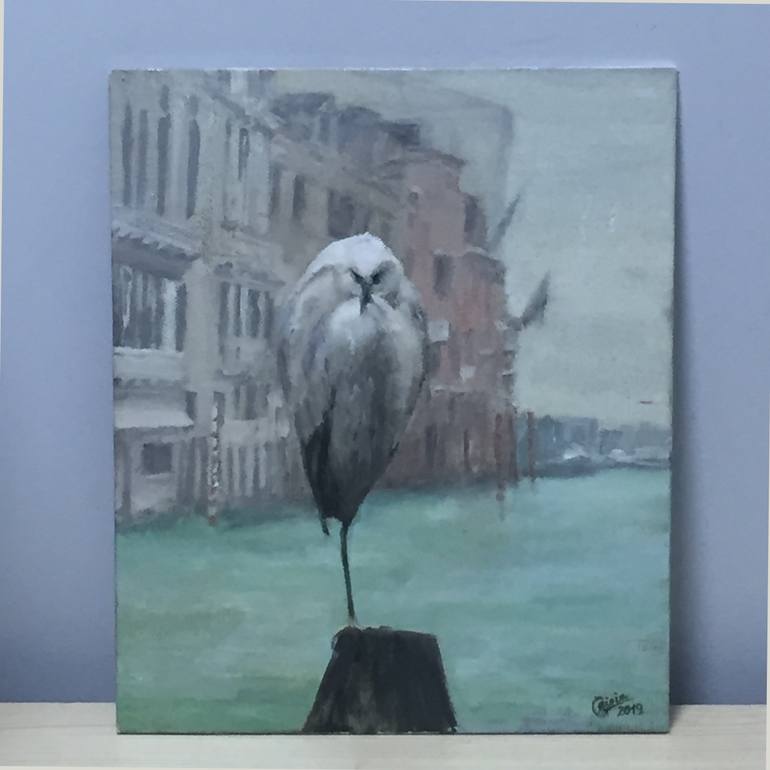 Original Realism Animal Painting by Yulia Prokhorova