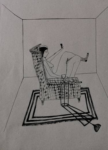 Print of Conceptual People Drawings by Maryam Hassan Pour