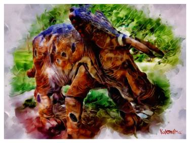 Print of Animal Paintings by Valentina Мalechkova